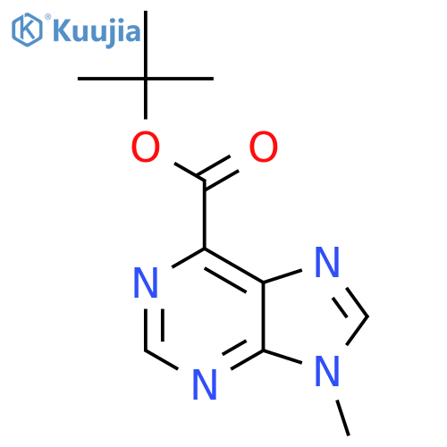 tert-Butyl 9-methyl-9H-purine-6-carboxylate structure