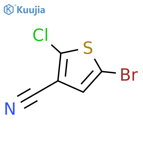 3-Thiophenecarbonitrile, 5-bromo-2-chloro- structure