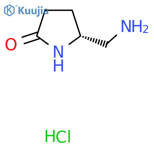 (5R)-5-(aminomethyl)pyrrolidin-2-one hydrochloride structure