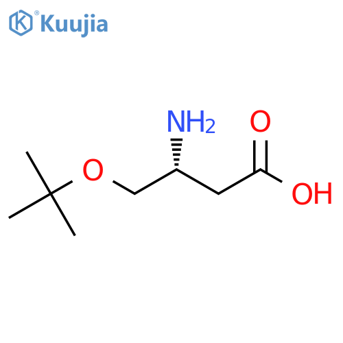 (3R)-3-amino-4-(tert-butoxy)butanoic acid structure