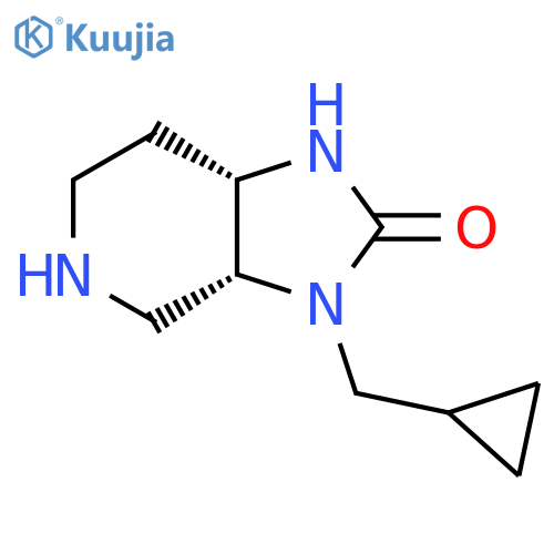 (3AR,7AS)-3-(CYCLOPROPYLMETHYL)HEXAHYDRO-1H-IMIDAZO[4,5-C]PYRIDIN-2(3H)-ONE structure