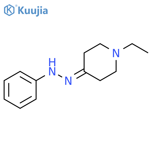 1-ETHYL-4-(2-PHENYLHYDRAZONO)PIPERIDINE structure