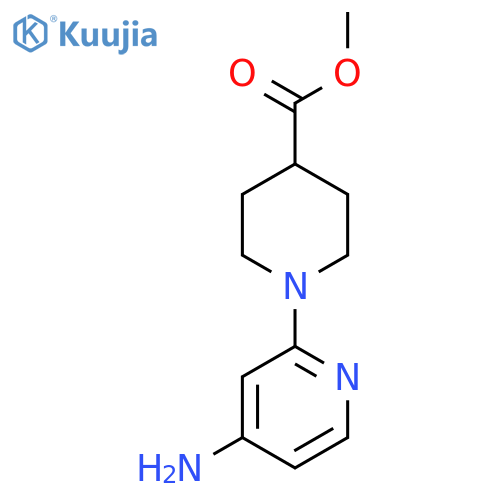 Methyl 1-(4-aminopyridin-2-yl)piperidine-4-carboxylate structure