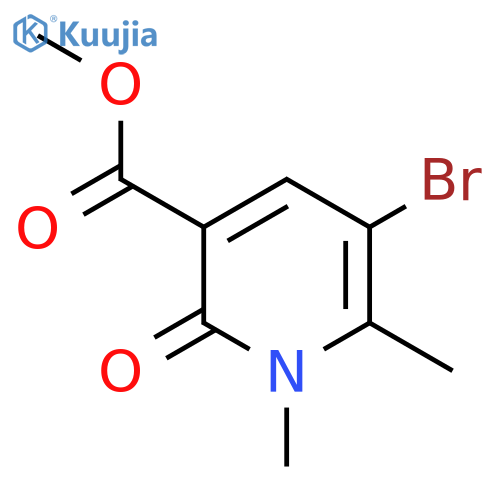 Methyl 5-bromo-1,6-dimethyl-2-oxo-1,2-dihydropyridine-3-carboxylate structure