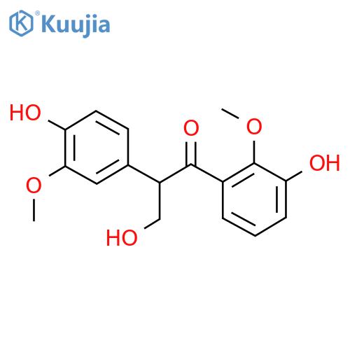 3-Hydroxy-1-(3-hydroxy-2-methoxyphenyl)-2-(4-hydroxy-3-methoxyphenyl)-1-propanone structure