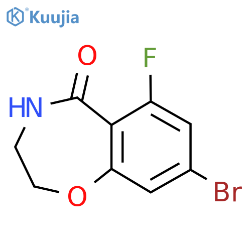 8-bromo-6-fluoro-2,3,4,5-tetrahydro-1,4-benzoxazepin-5-one structure