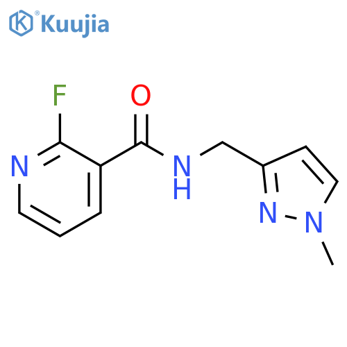 2-fluoro-N-(1-methyl-1H-pyrazol-3-yl)methylpyridine-3-carboxamide structure