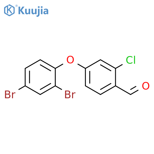 2-chloro-4-(2,4-dibromophenoxy)benzaldehyde structure