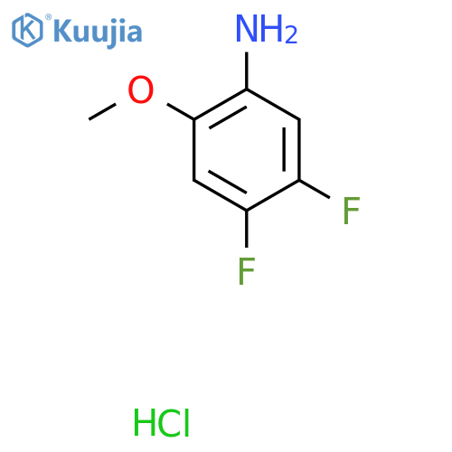 4,5-Difluoro-2-methoxy-phenylamine hydrochloride structure