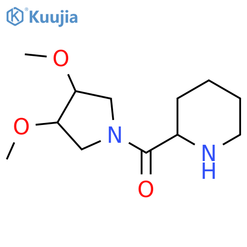 (3,4-Dimethoxypyrrolidin-1-yl)(piperidin-2-yl)methanone structure
