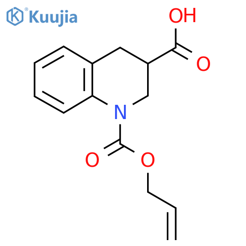 1-(prop-2-en-1-yloxy)carbonyl-1,2,3,4-tetrahydroquinoline-3-carboxylic acid structure