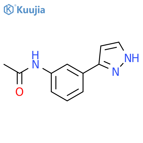N-[3-(1H-Pyrazol-3-yl)phenyl]acetamide structure