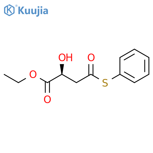 Butanoic acid, 2-hydroxy-4-oxo-4-(phenylthio)-, ethyl ester, (2S)- structure