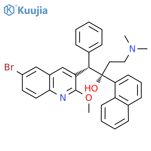 (1S, 2S) - 1 - (6 - bromo - 2 - méthoxyquinolin - 3 - yl) - 4 - (diméthylamino) - 2 - (naphtalène - 1 - yl) - 1 - phénylbutan - 2 - ol structure