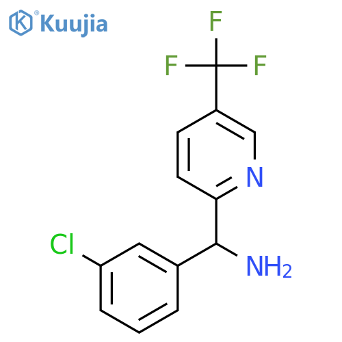 (3-Chlorophenyl)-[5-(trifluoromethyl)pyridin-2-yl]methanamine structure