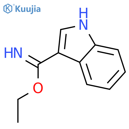 Ethyl 1H-indole-3-carbimidate structure