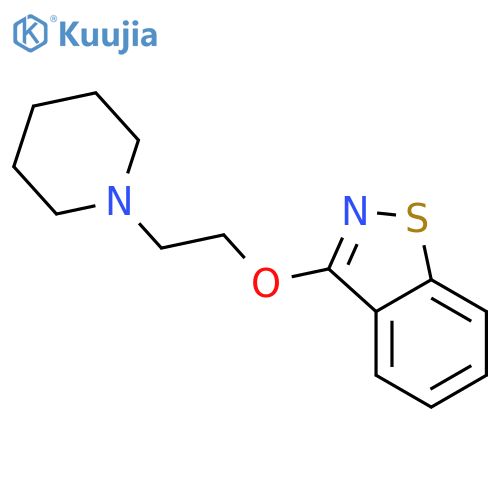 1,2-Benzisothiazole,3-[2-(1-piperidinyl)ethoxy]- structure