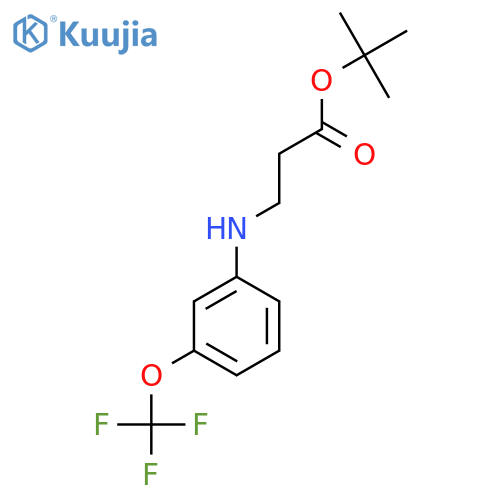 tert-butyl 3-{3-(trifluoromethoxy)phenylamino}propanoate structure