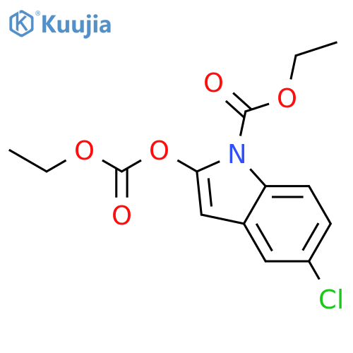 5-Chloro-2-(ethoxycarbonyl)oxy-1H-indole-1-carboxylic Acid Ethyl Ester structure