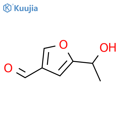 3-Furancarboxaldehyde,5-(1-hydroxyethyl)- structure