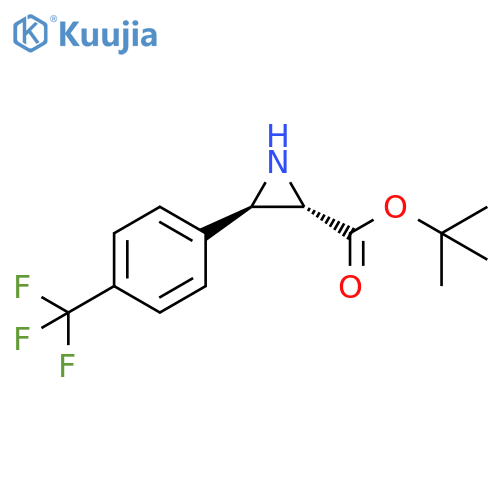 trans-tert-Butyl 3-(4-trifluoromethylphenyl)-aziridine-2-carboxylate structure