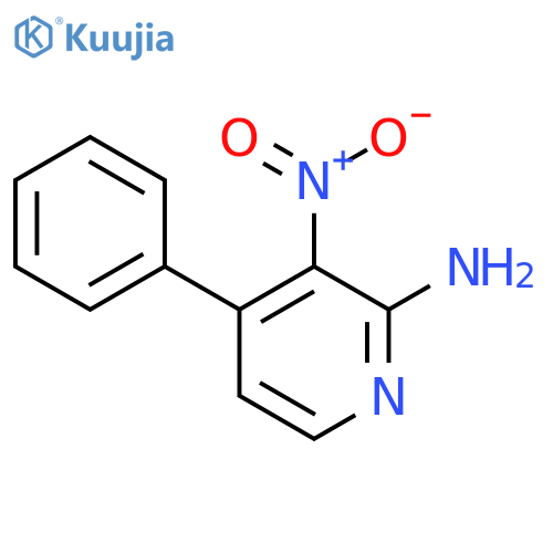 2-Amino-3-nitro-4-phenylpyridine structure