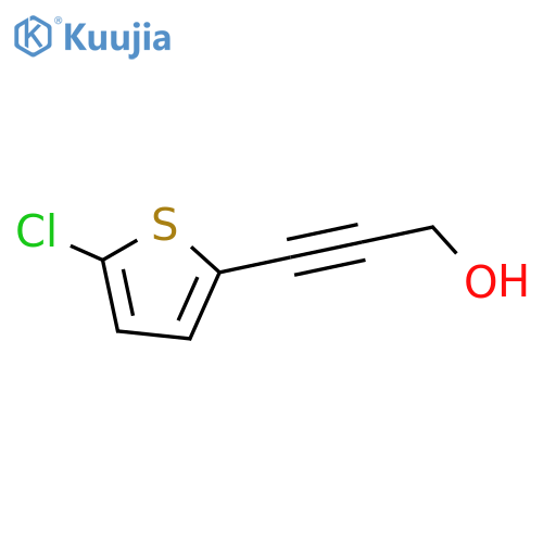 3-(5-chlorothiophen-2-yl)prop-2-yn-1-ol structure