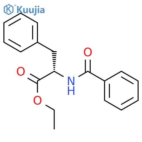 Ethyl N-benzoylphenylalaninate structure