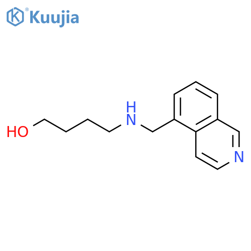4-{(isoquinolin-5-yl)methylamino}butan-1-ol structure