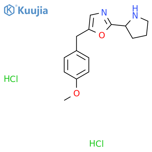 5-(4-Methoxybenzyl)-2-pyrrolidin-2-yl-1,3-oxazole dihydrochloride structure