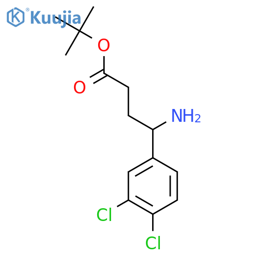 Tert-butyl 4-amino-4-(3,4-dichlorophenyl)butanoate structure