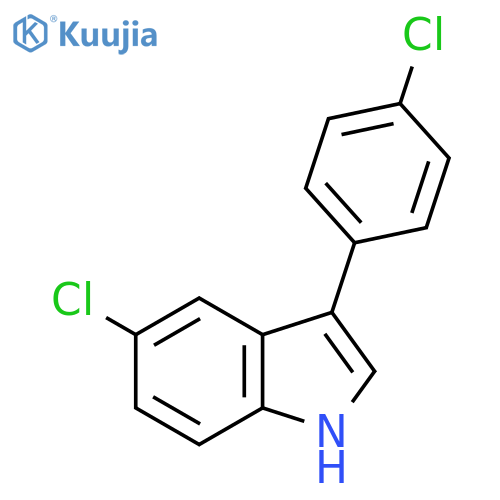 5-Chloro-3-(4-chlorophenyl)-1H-indole structure
