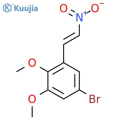 5-bromo-1,2-dimethoxy-3-(2-nitroethenyl)benzene structure