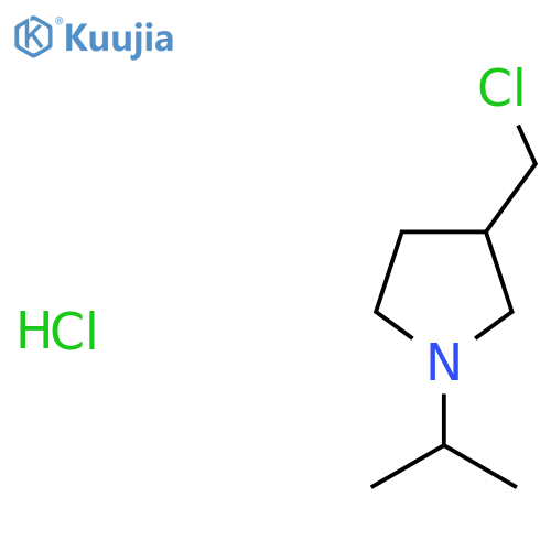 3-(Chloromethyl)-1-isopropylpyrrolidine hydrochloride structure
