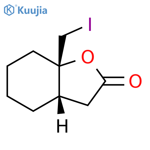 rac-(3aR,7aR)-7a-(iodomethyl)-octahydro-1-benzofuran-2-one, cis structure