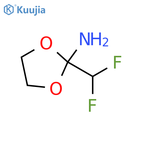 2-(difluoromethyl)-1,3-dioxolan-2-amine structure