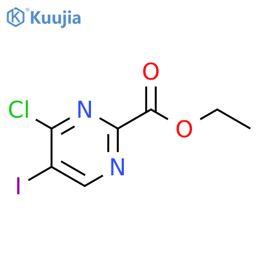 ethyl 4-chloro-5-iodo-pyrimidine-2-carboxylate structure