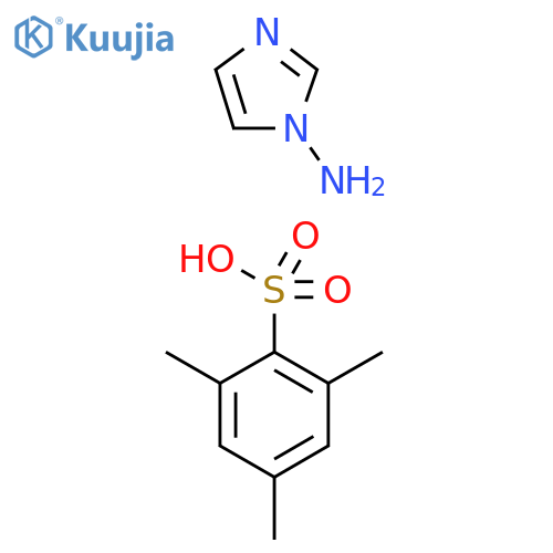 1H-imidazol-1-amine, 2,4,6-trimethylbenzene-1-sulfonic acid structure