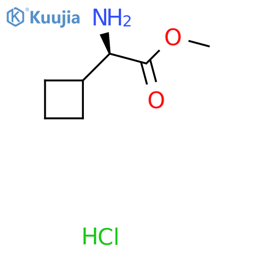 (R)-Methyl 2-amino-2-cyclobutylacetate hydrochloride structure