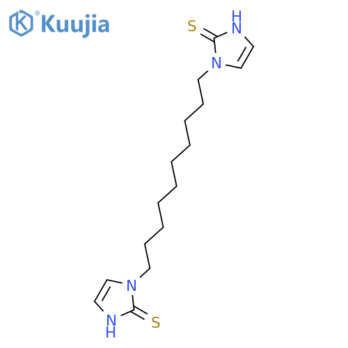 2H-Imidazole-2-thione, 1,1'-(1,10-decanediyl)bis[1,3-dihydro- structure