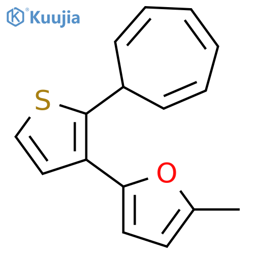 Furan, 2-[2-(2,4,6-cycloheptatrien-1-yl)-3-thienyl]-5-methyl- structure