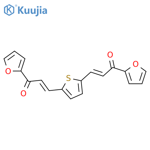 2-Propen-1-one, 3,3'-(2,5-thiophenediyl)bis[1-(2-furanyl)- structure