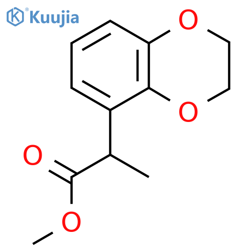 methyl 2-(2,3-dihydro-1,4-benzodioxin-5-yl)propanoate structure
