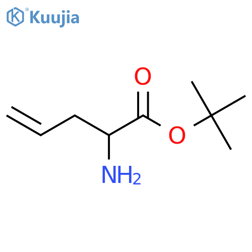 Tert-butyl (2r)-2-aminopent-4-enoate structure