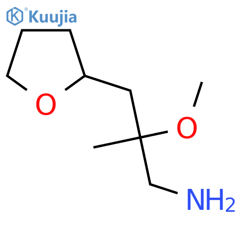 2-methoxy-2-(oxolan-2-yl)methylpropan-1-amine structure