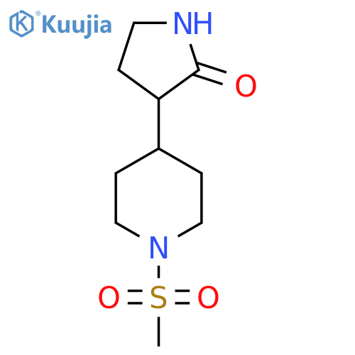3-(1-Methanesulfonylpiperidin-4-yl)pyrrolidin-2-one structure