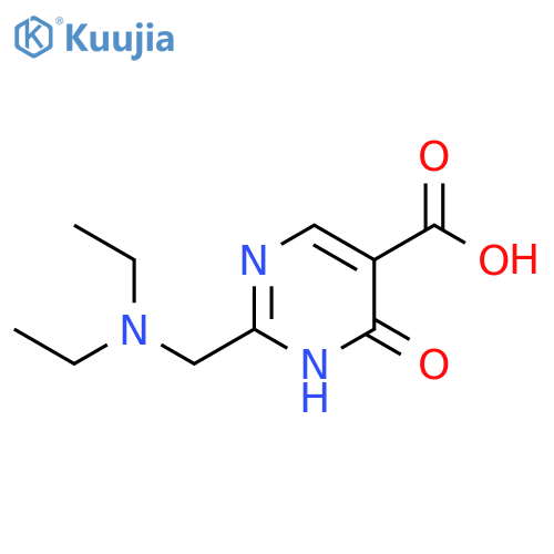 5-Pyrimidinecarboxylic acid, 2-[(diethylamino)methyl]-1,6-dihydro-6-oxo- structure