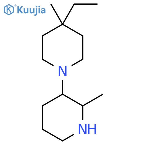 4-Ethyl-4-methyl-1-(2-methylpiperidin-3-yl)piperidine structure