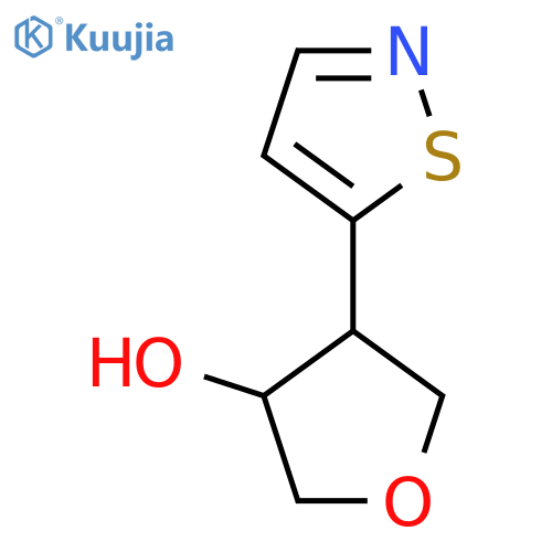4-(1,2-thiazol-5-yl)oxolan-3-ol structure