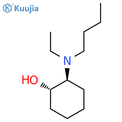 trans-2-butyl(ethyl)aminocyclohexan-1-ol structure